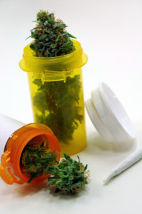 Image Of Medical Marijuana In Pill Bottles For Drug Defense Attorney - NOLA Criminal Law